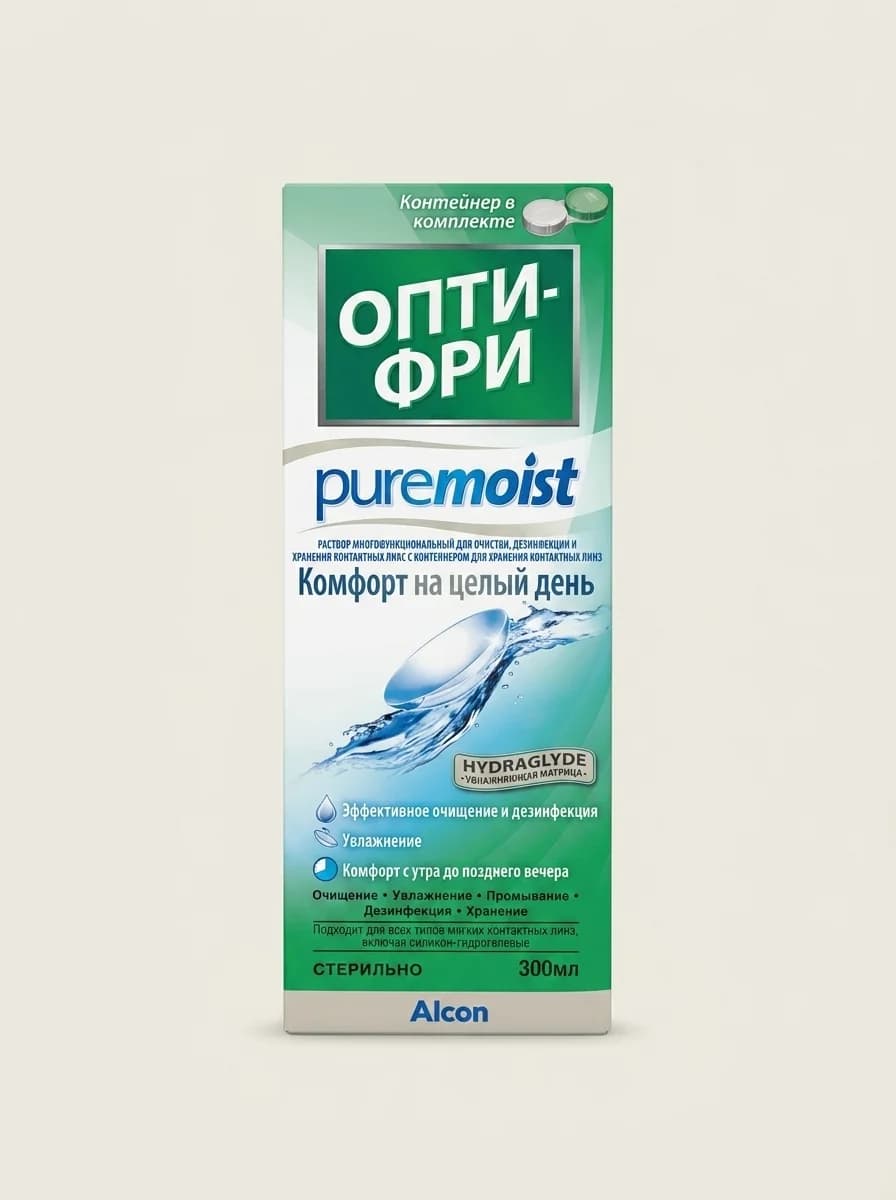 Раствор для линз Опти-Фри Pure Moist 300 мл